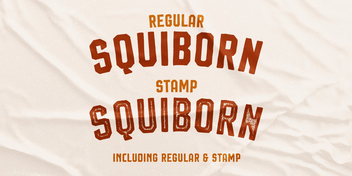 Example font Squiborn #6